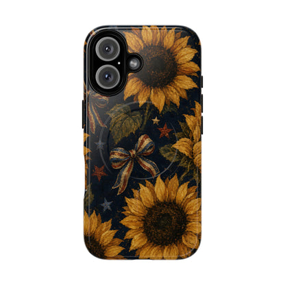 USA Sunflower Magnetic Case