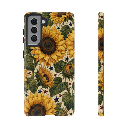 Stars And Sunflowers Tough Case