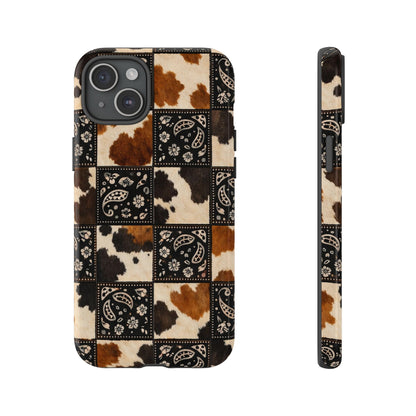 Cowhide Bandana Checkered Tough Case