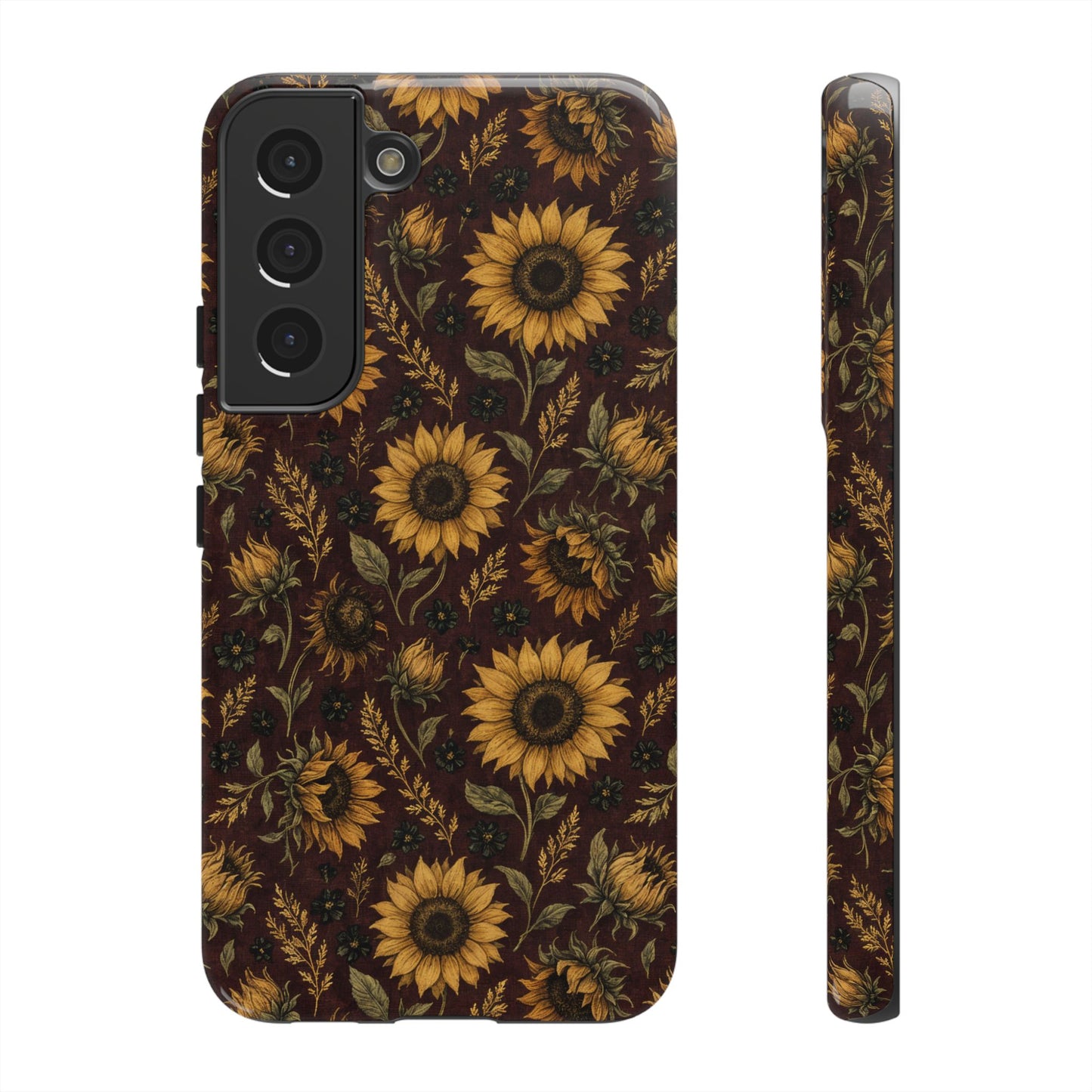Burgundy Sunflowers Tough Case