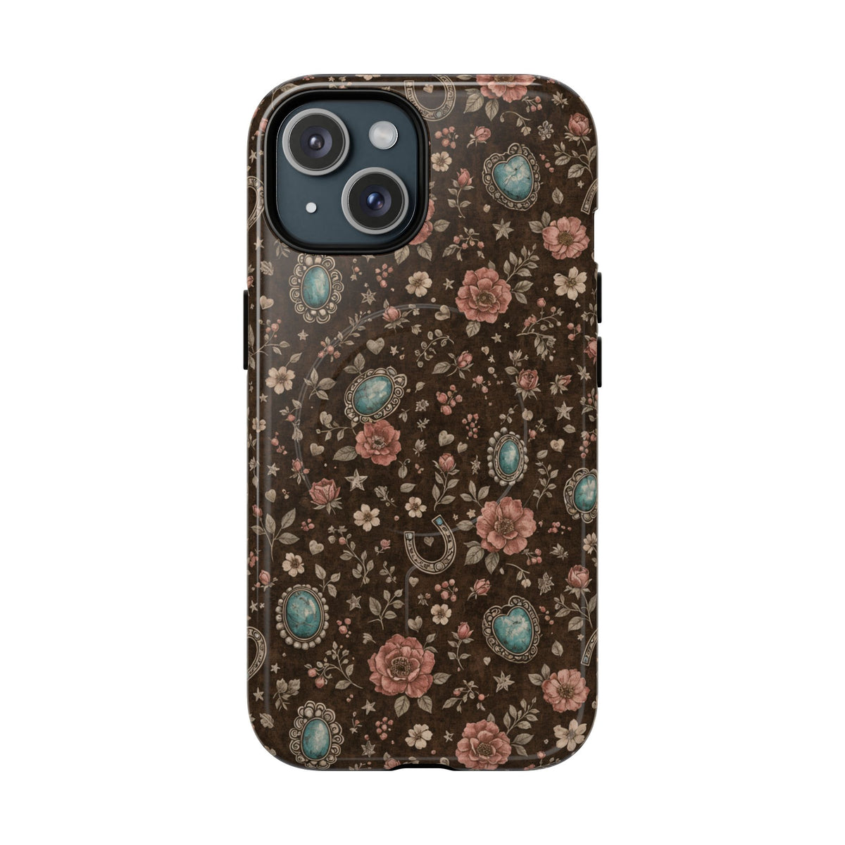 Turquoise Roses Magnetic Case