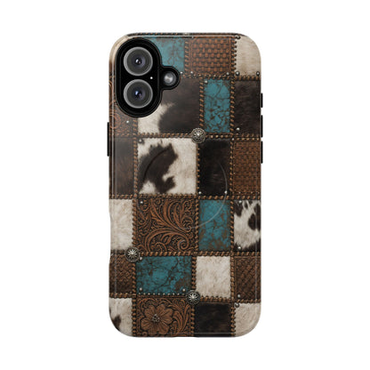 Tooled Hide Magnetic Case