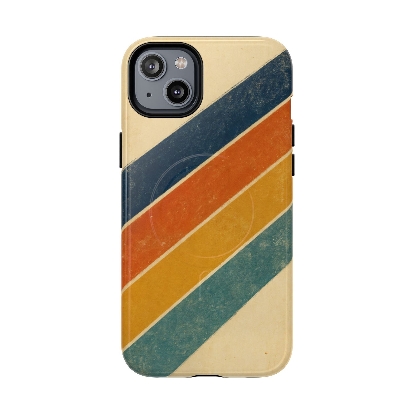 Retro Sunset Stripes Magnetic Case