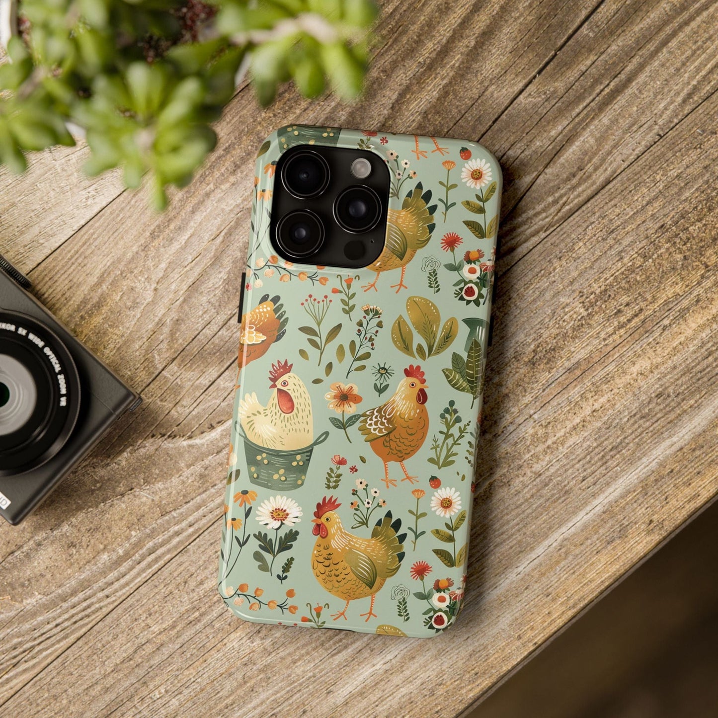 Garden Chickens Phone Case