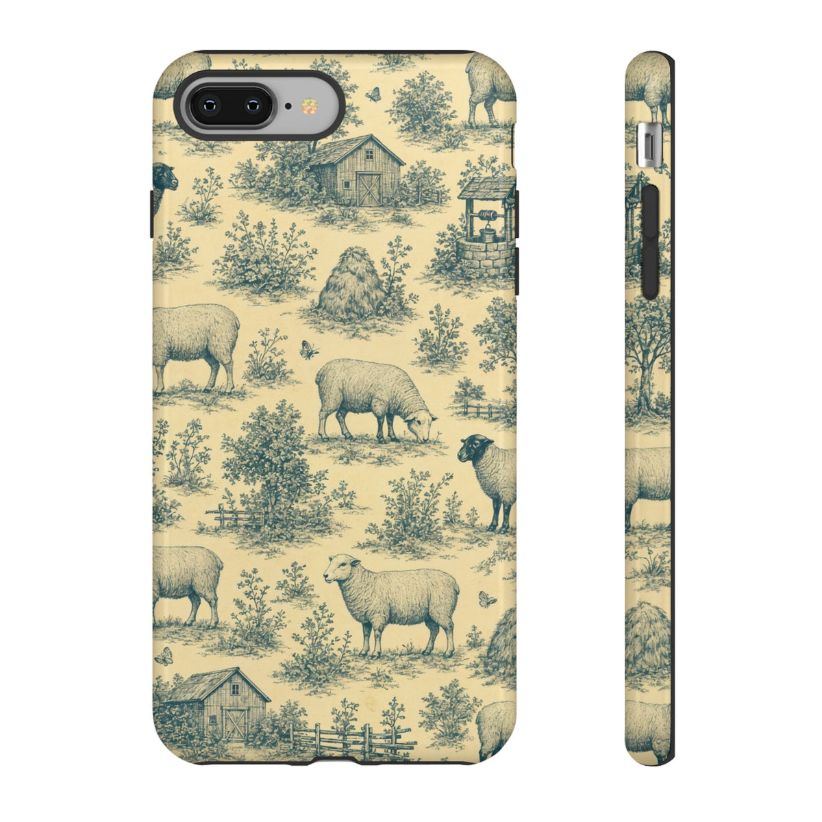 Sheep Toile Tough Case