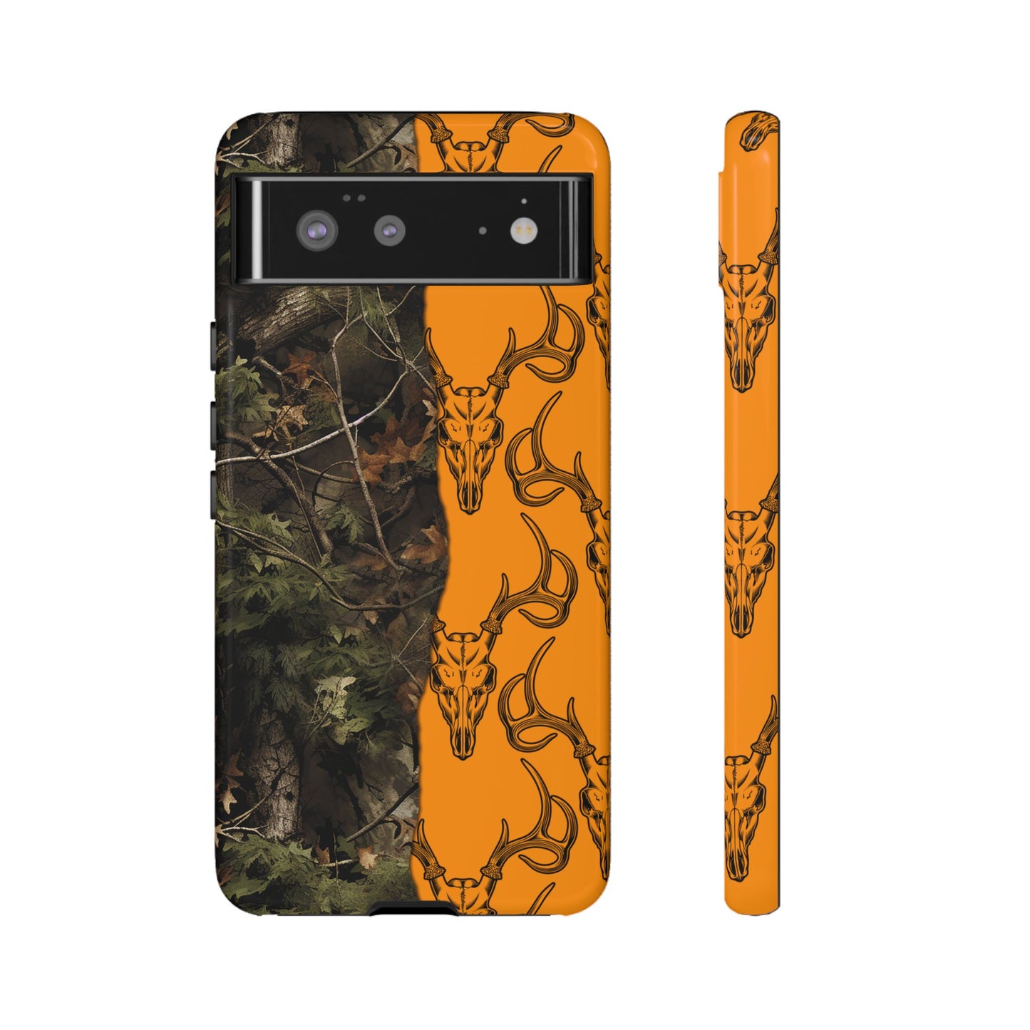 Camo Deer Skulls Orange Tough Case