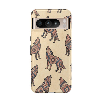 Rose Aztec Wolf Tough Case