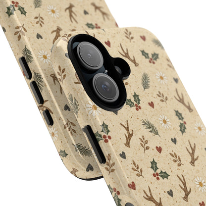Antler Daisies Christmas Tough Case