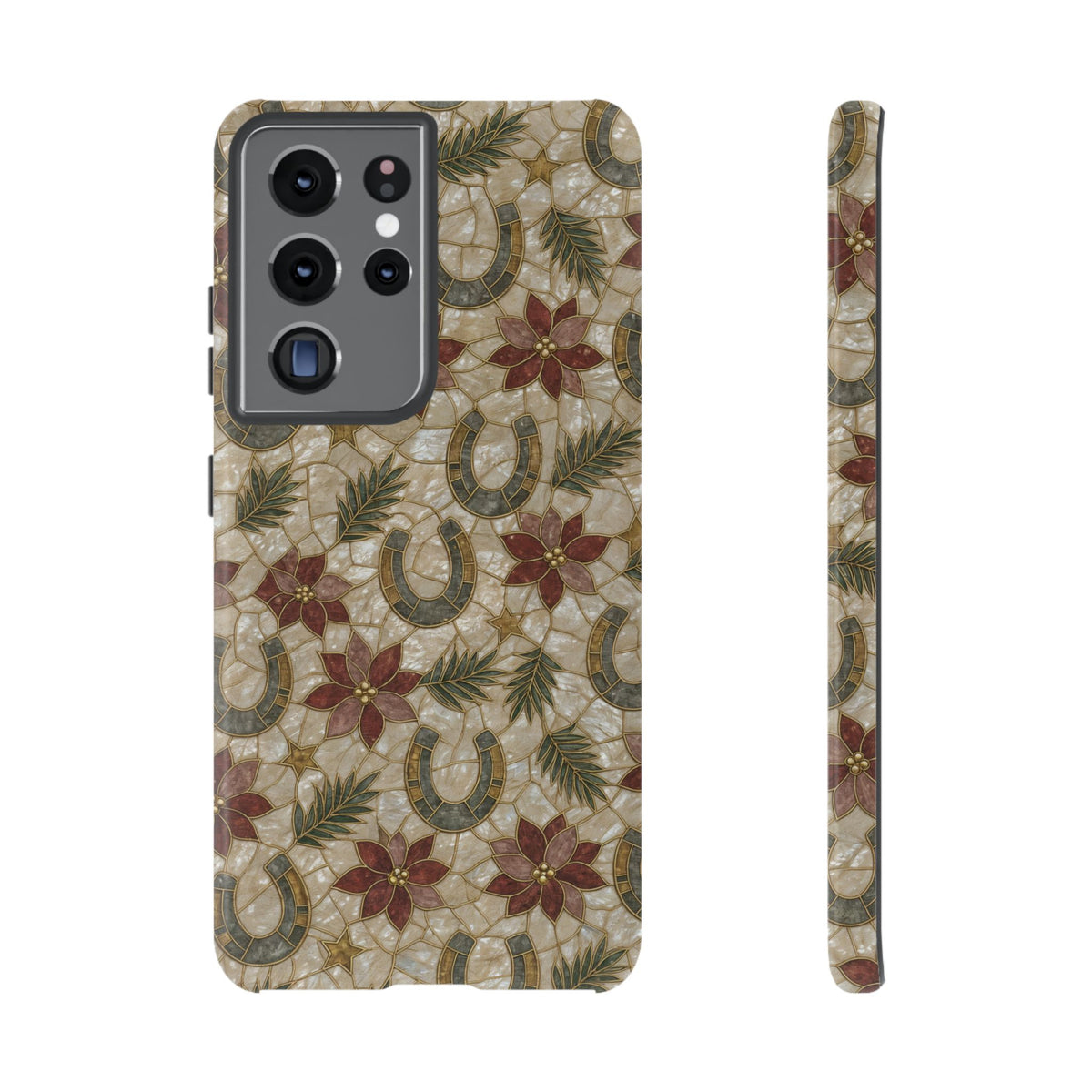 Pearl Horseshoe Poinsettia Tough Case