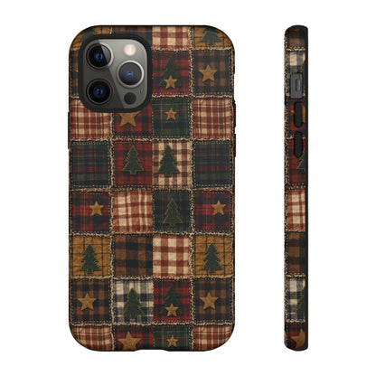 Christmas Rag Quilt Tough Case