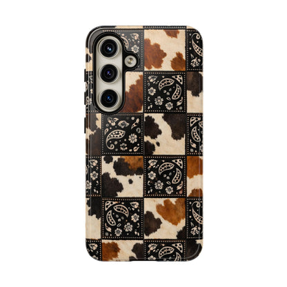 Cowhide Bandana Checkered Tough Case