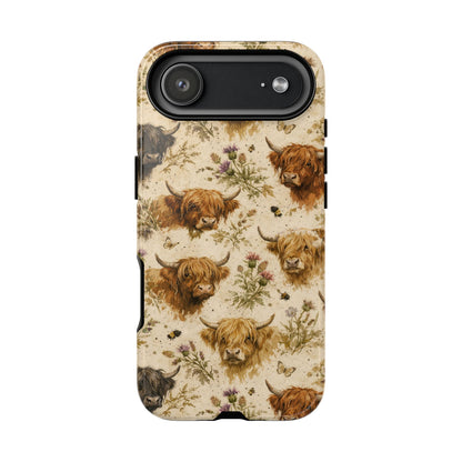 Cottage Core Highland Cows Tough Case