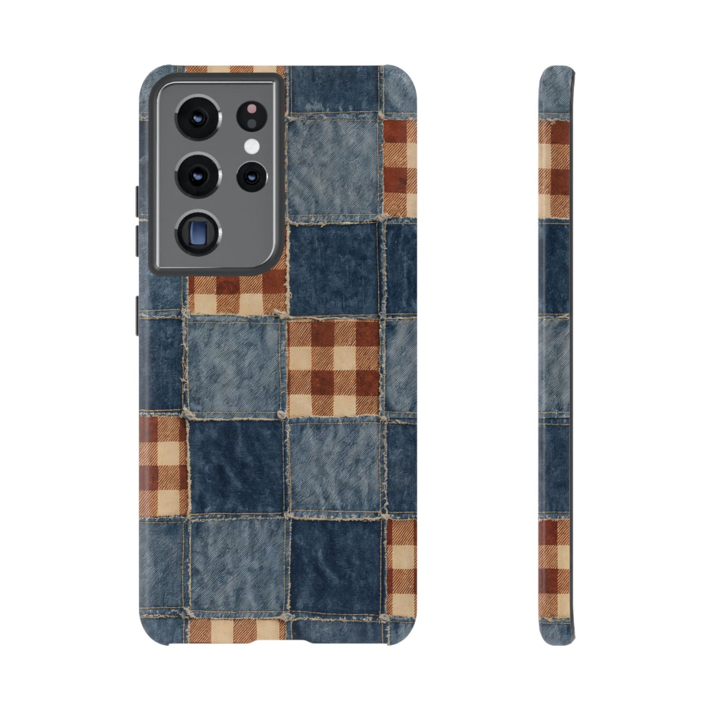 Denim Patchwork Tough Case