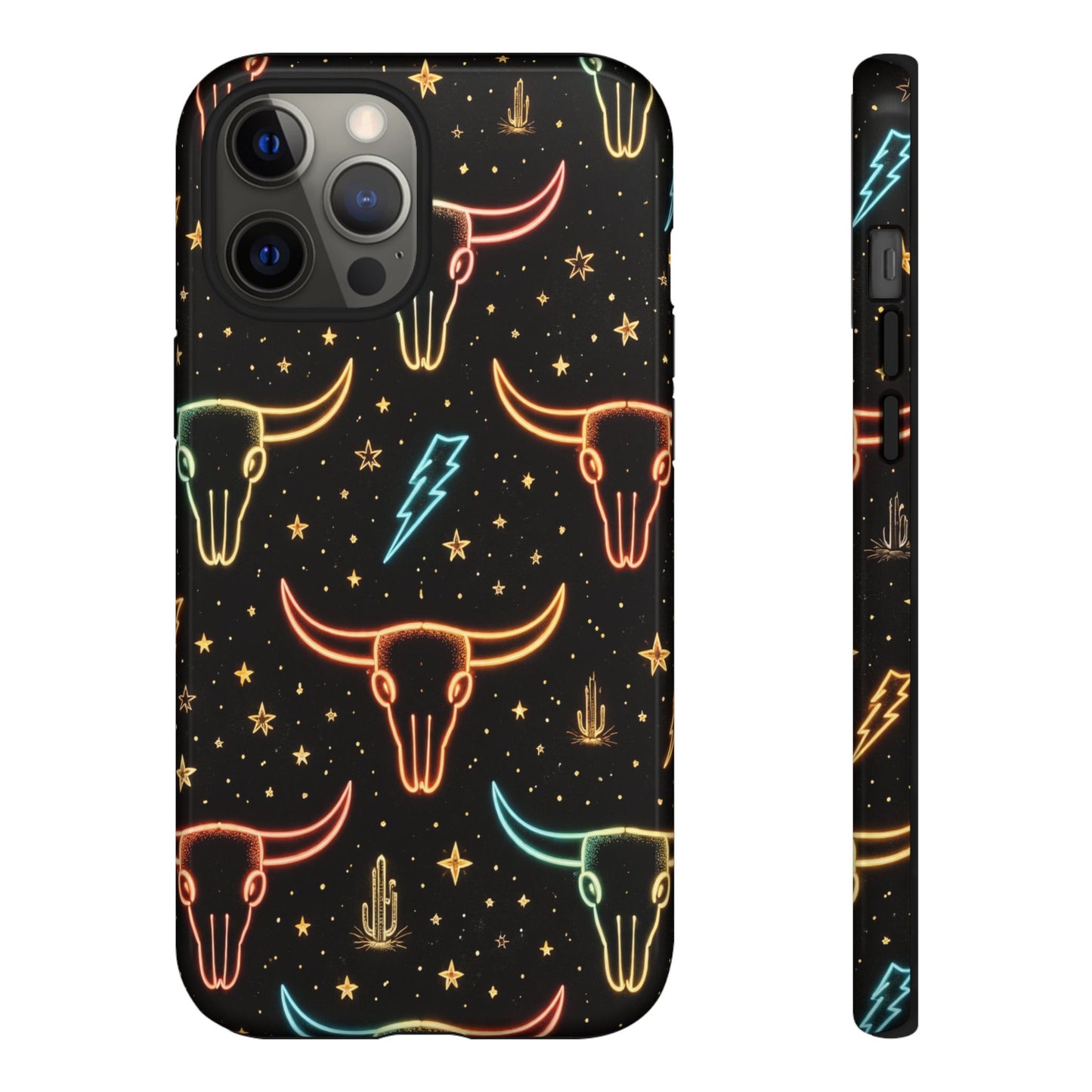 Neon Longhorns Tough Case