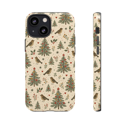 Folk Christmas Birds Tough Case
