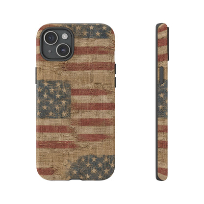 Burlap Flag Tough Case