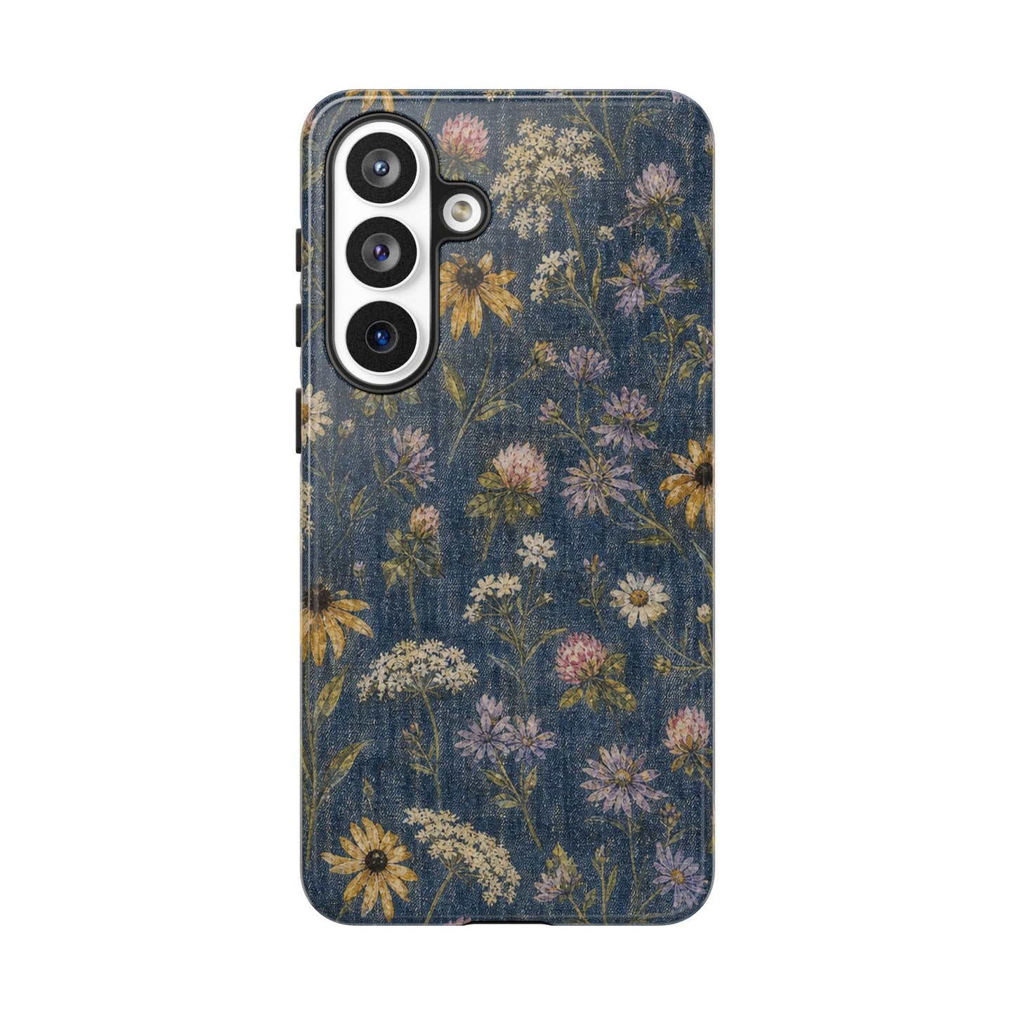 Denim Florals Tough Case