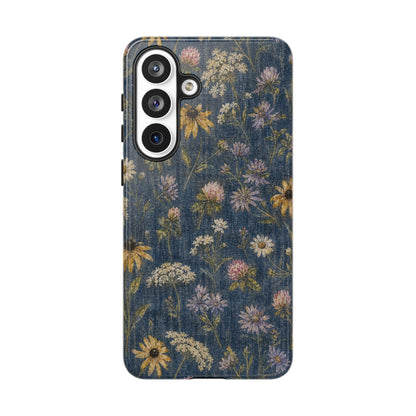 Denim Florals Tough Case