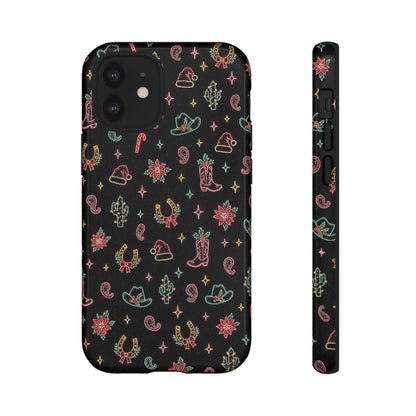 Neon Holiday Doodles Tough Case