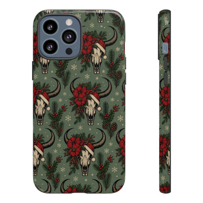 Santa Bull Skulls Tough Case