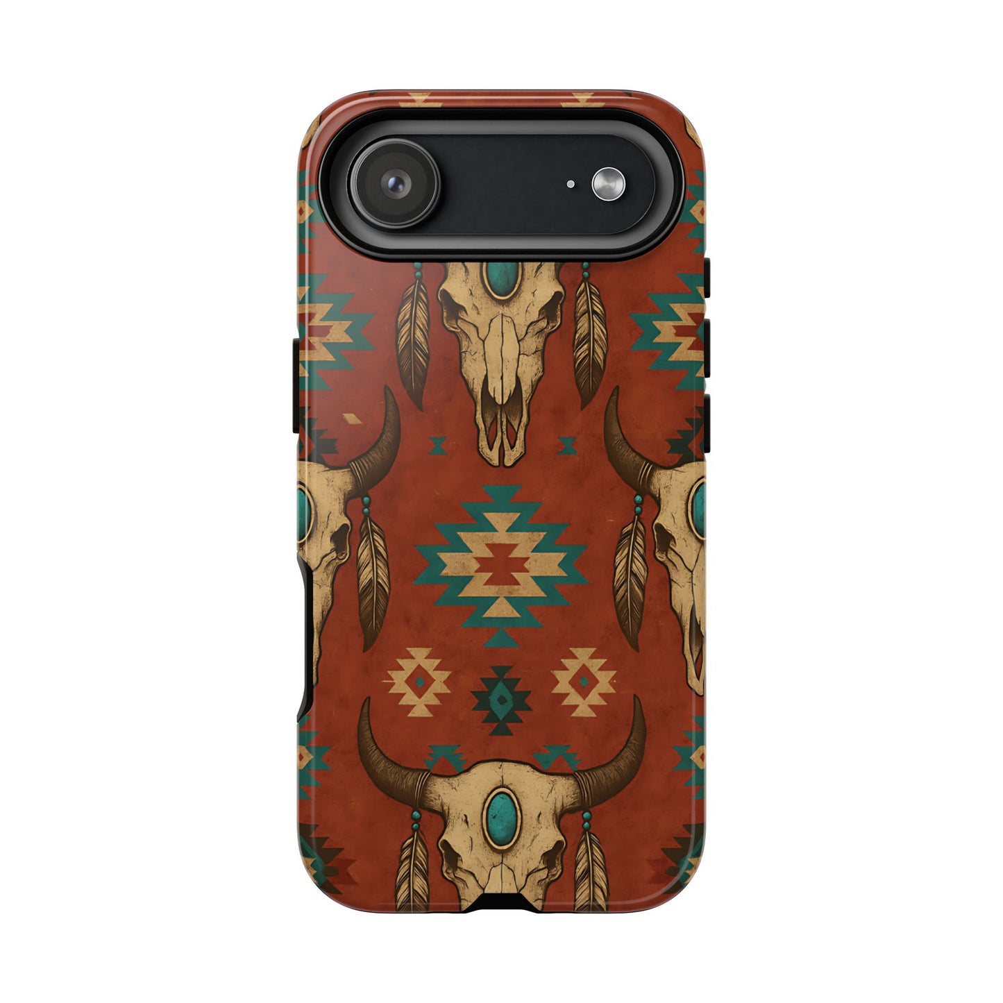 Aztec Skull Tough Phone Case