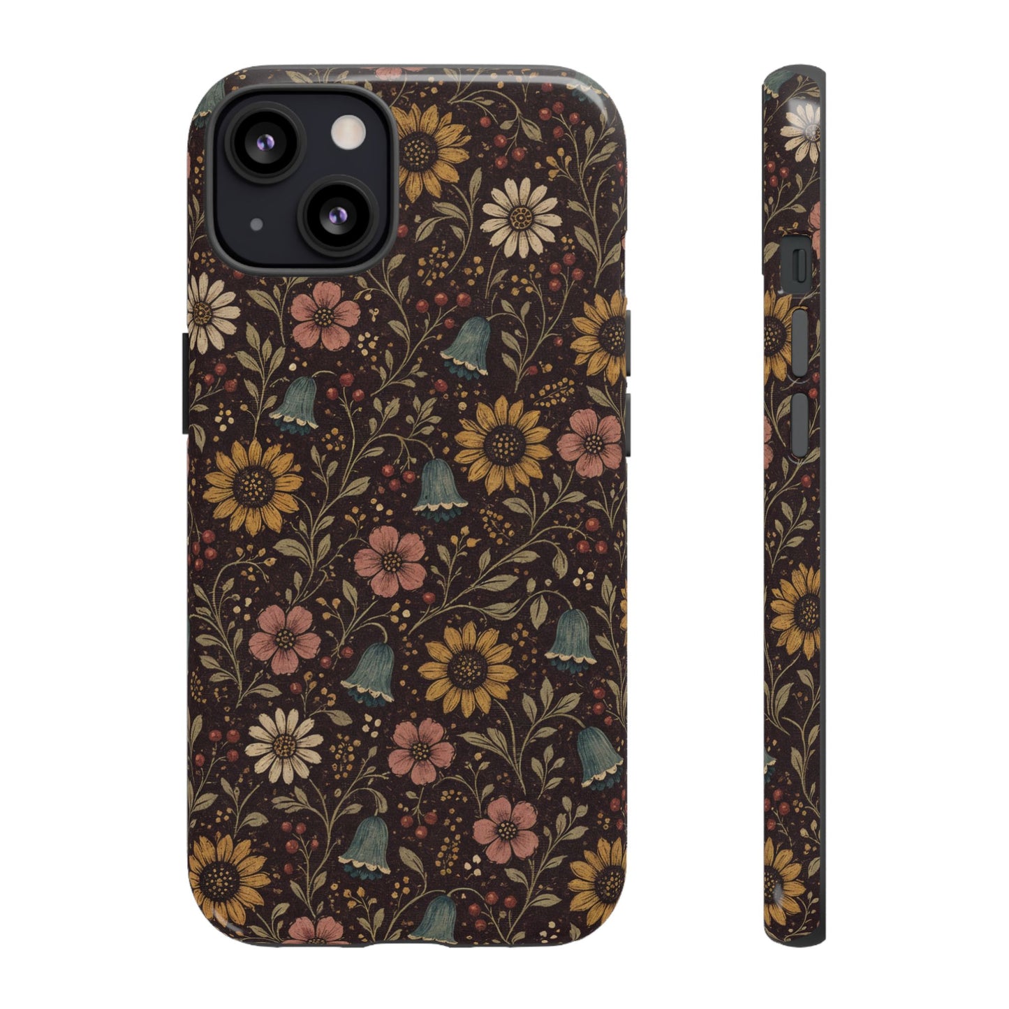 Plum Folk Floral Tough Case