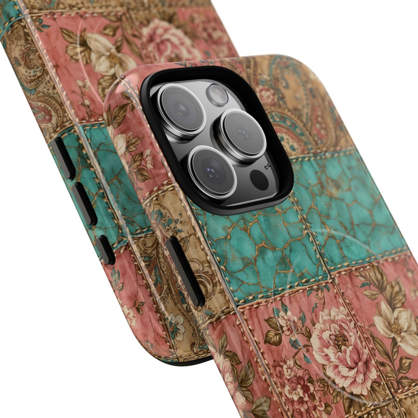 Turquoise Paisley Magnetic Case