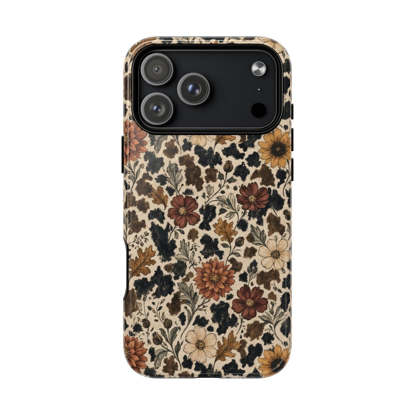Autumn Cowhide Bloom Magnetic Case