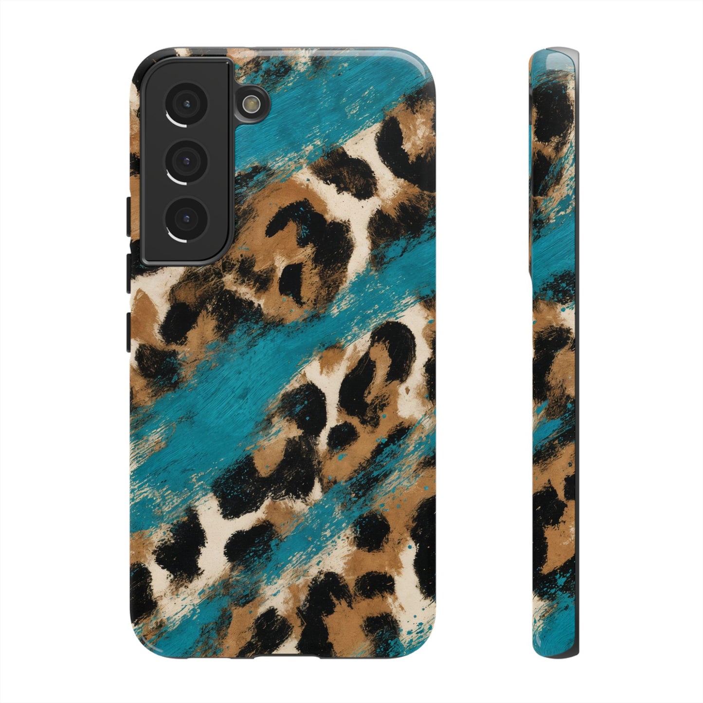 Turquoise Leopard Tough Case
