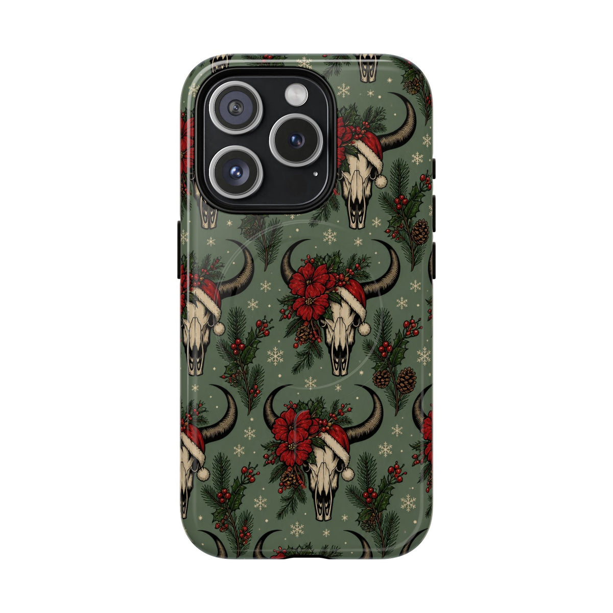 Santa Bull Skulls Magnetic Case