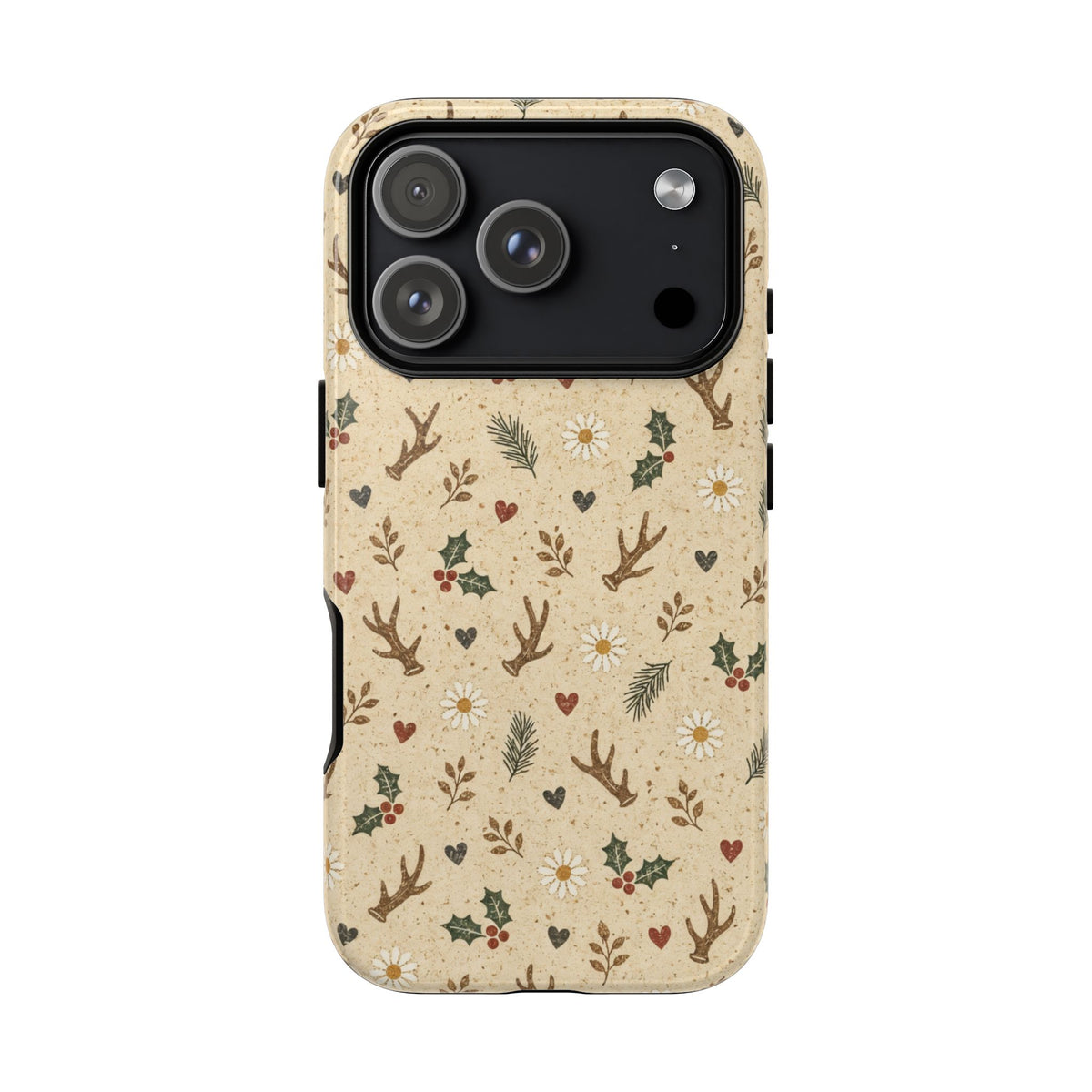 Antler Daisies Christmas Tough Case