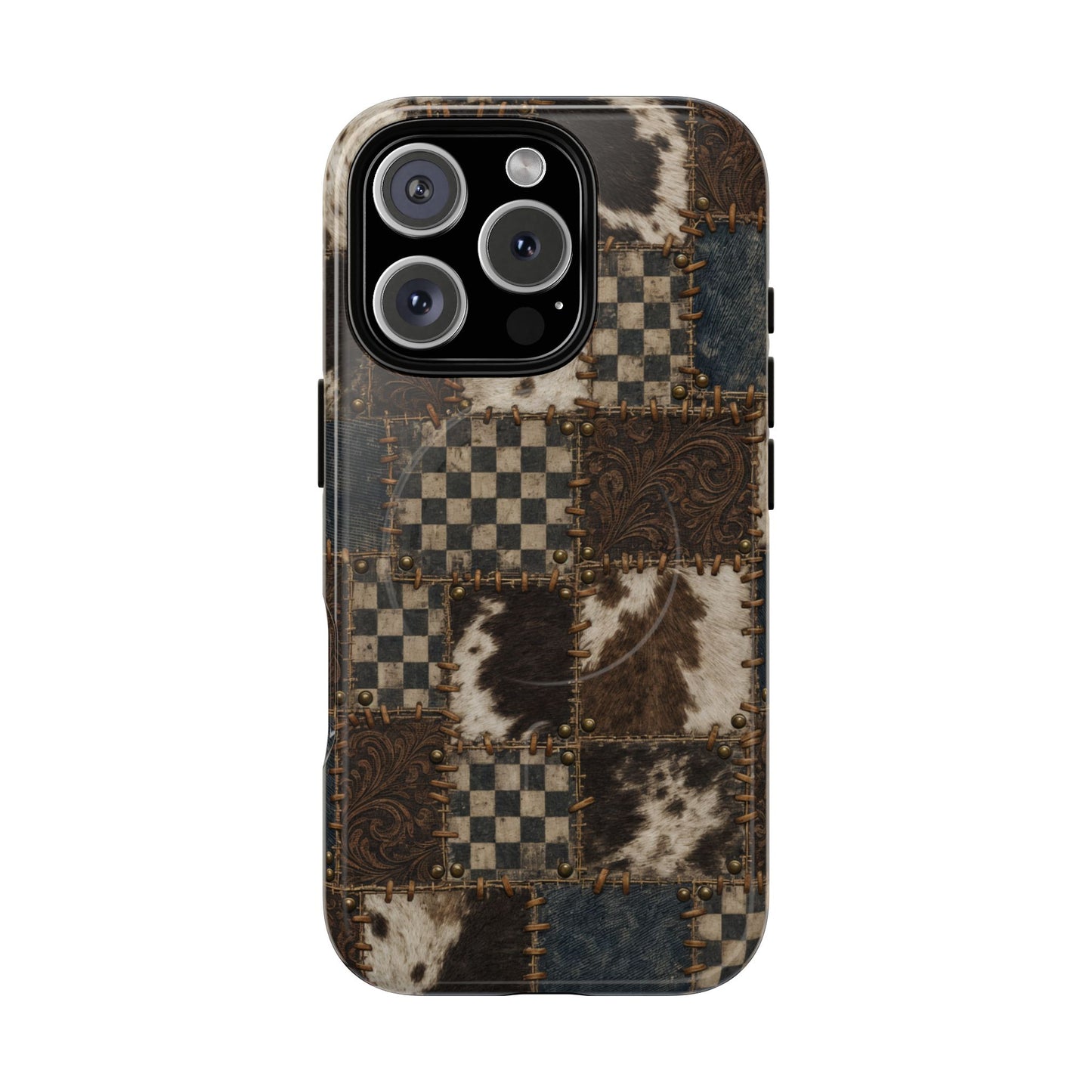Tooled Patchwork Magnetic Case