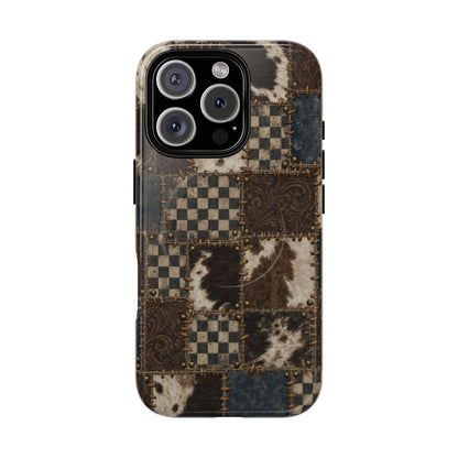 Tooled Patchwork Magnetic Case