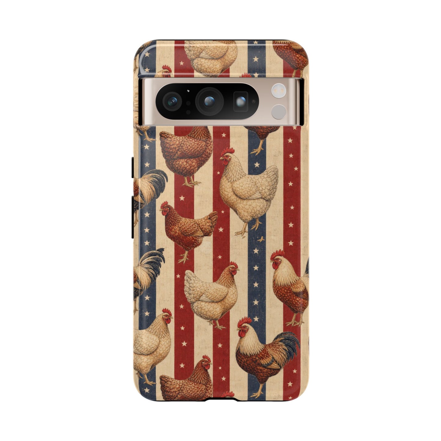 Chickens and Stripes Tough Case