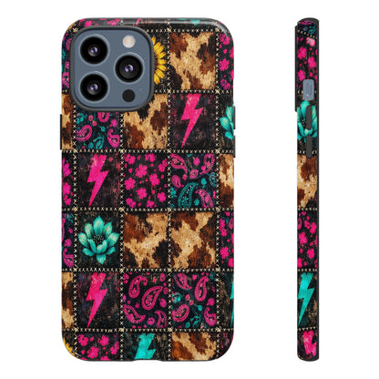 Neon Patchwork Tough Case