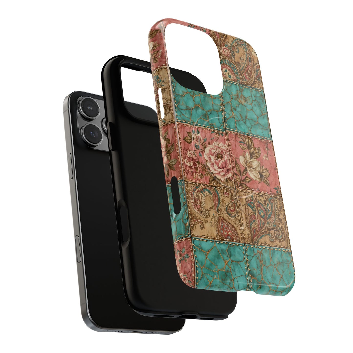 Turquoise Paisley Magnetic Case