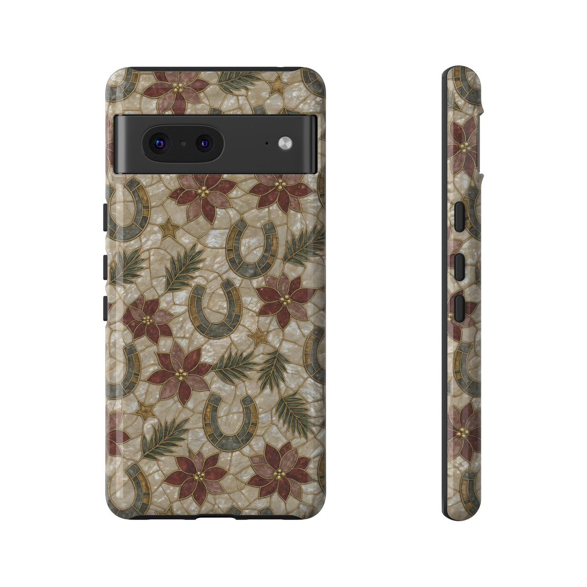 Pearl Horseshoe Poinsettia Tough Case