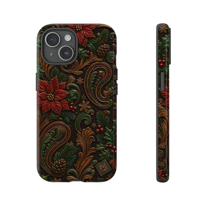 Carved Christmas Paisley Tough Case