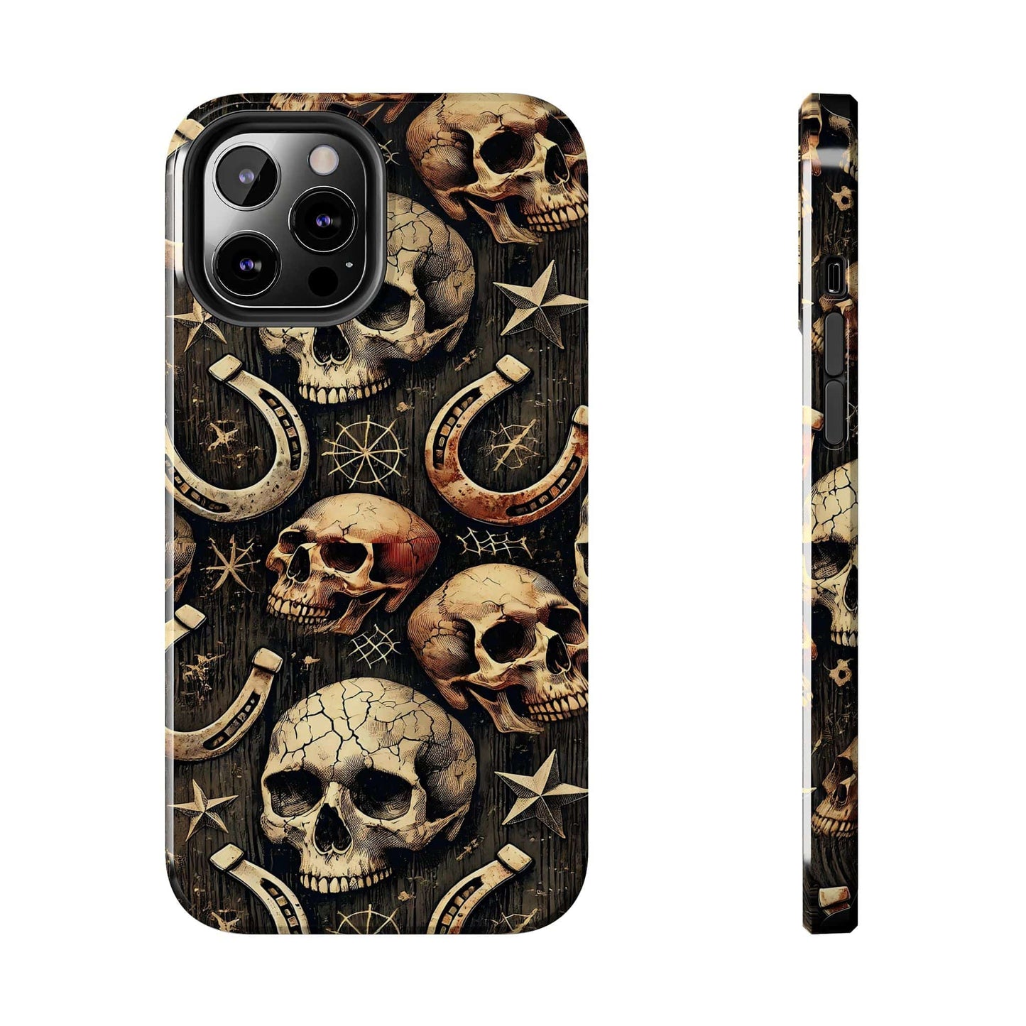 Skulls Horseshoes Dark Phone Case