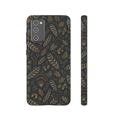 Navy Feathers Tough Case