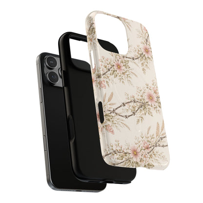 Floral Barbed Wire Magnetic Case