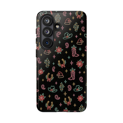 Neon Holiday Doodles Tough Case