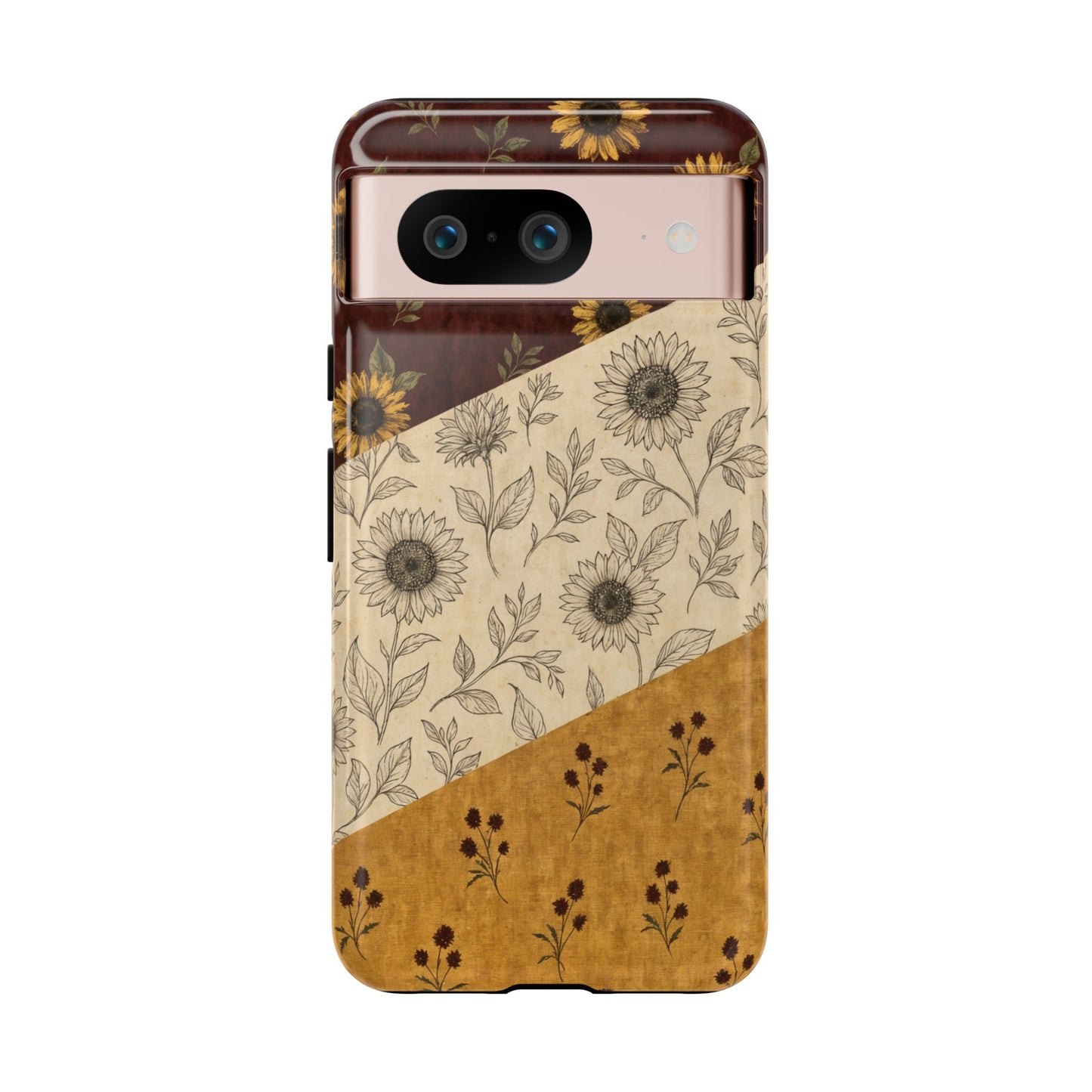 Sunflower Burgundy Swaths Tough Case