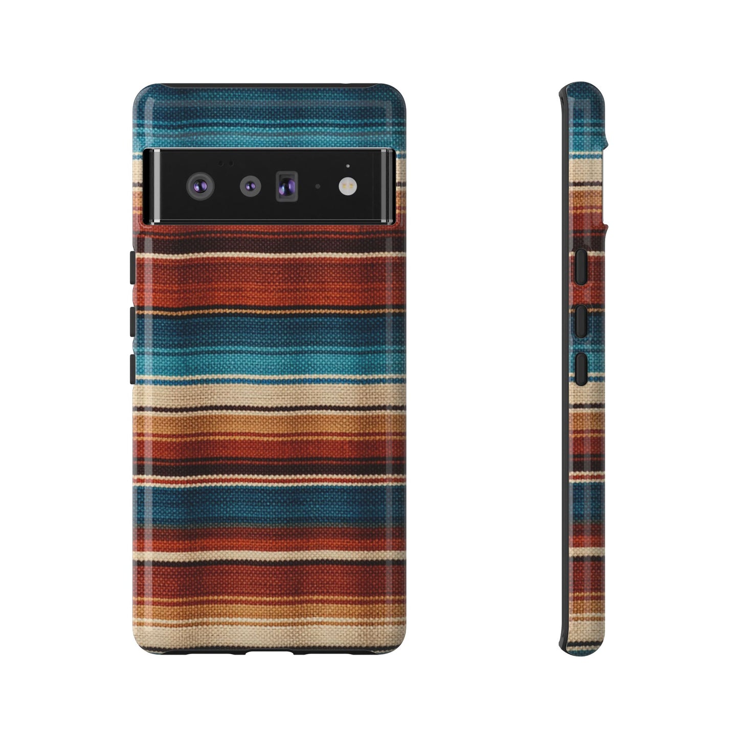 Turquoise + Orange Serape Tough Case