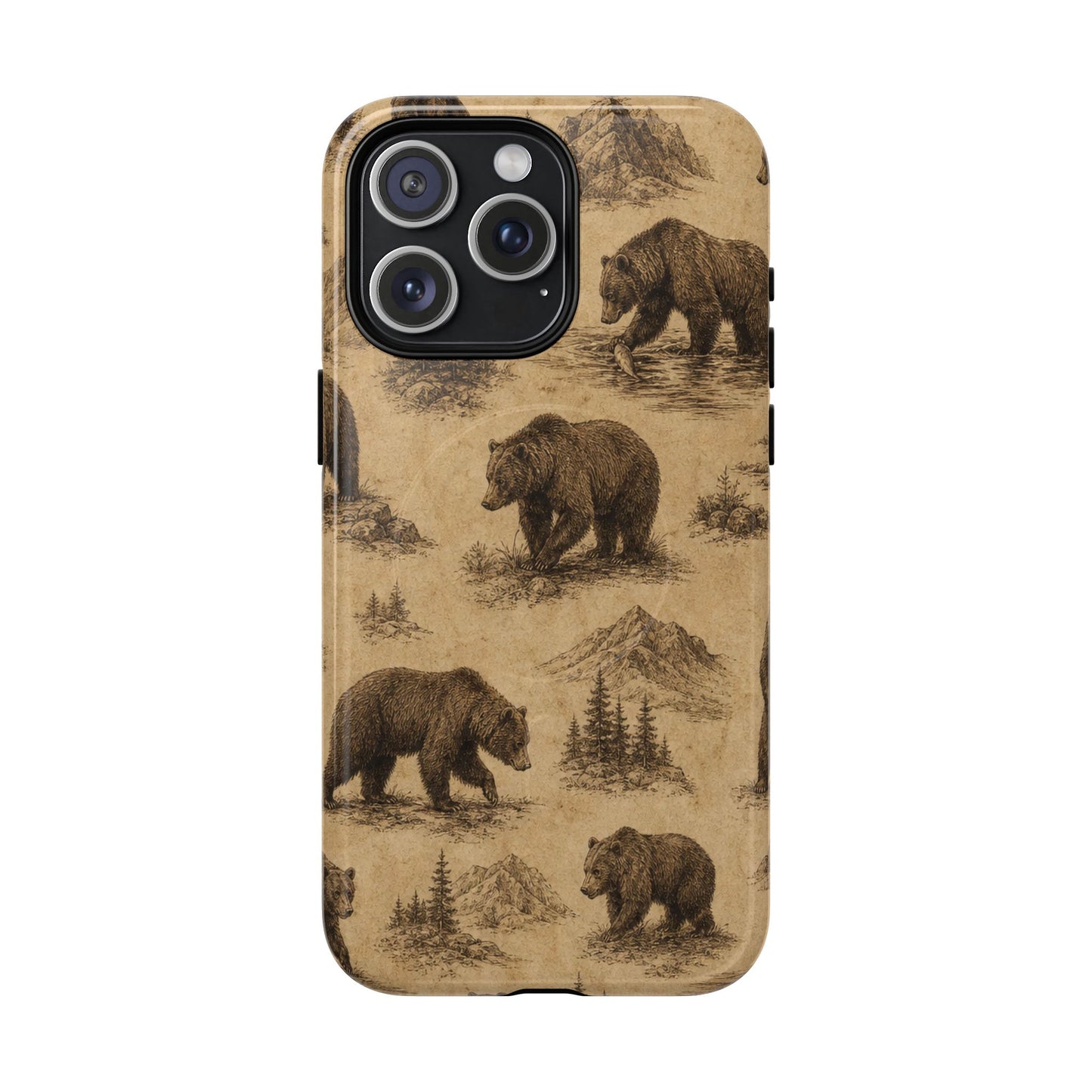 Vintage Bear Magnetic Case