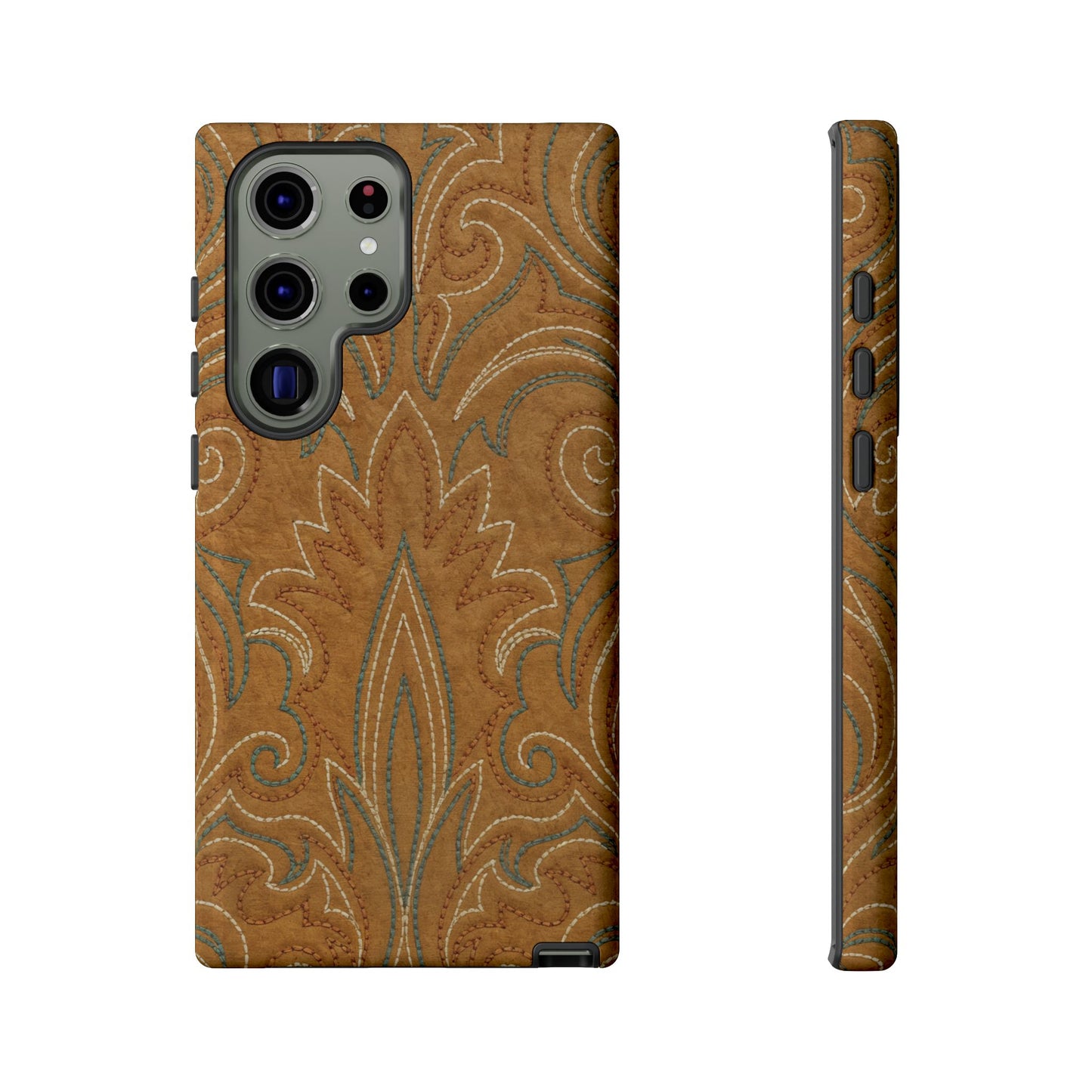 Boot Stitch Tan Tough Case