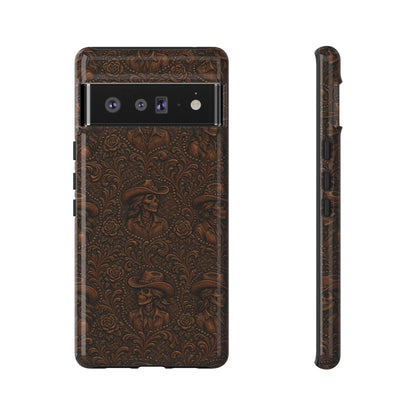 Tooled Skeleton Cowgirl Tough Case
