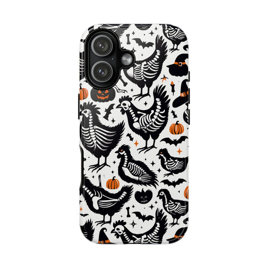 Skeleton Chickens Tough Phone Case