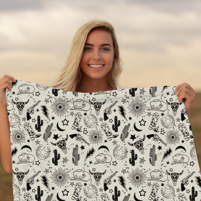 Western Doodles Blanket