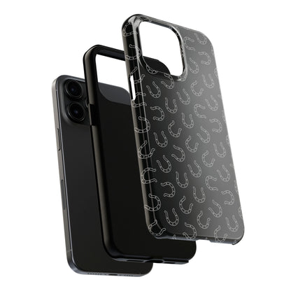 Black Horseshoe Phone Case